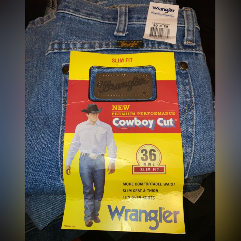Wrangler cowboy cut slim fit 30x30